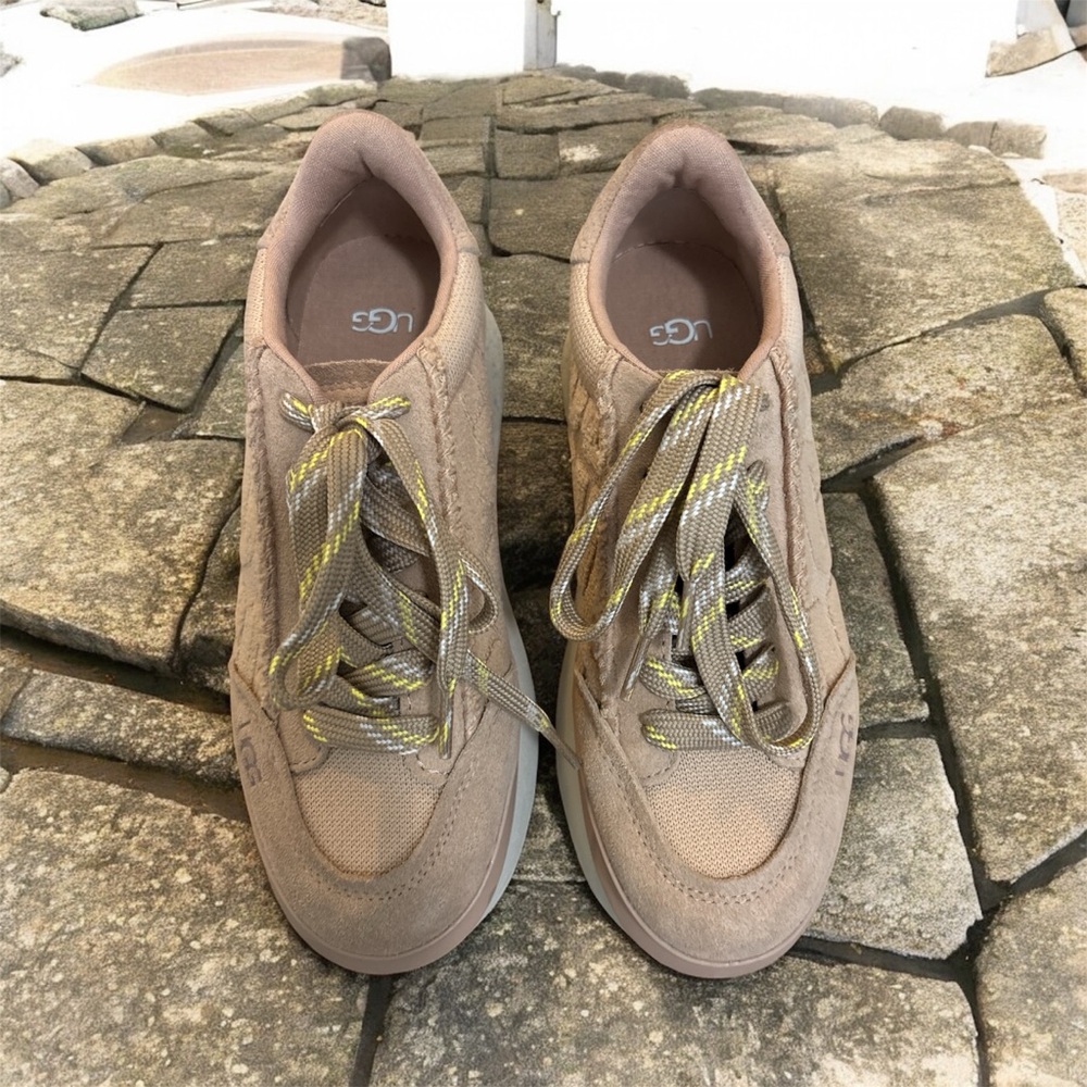 UGG Tan Sneakers with Suede Exterior and Plush Lining - Picture 2 of 7